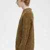 Pull côtelé en chenille pour homme