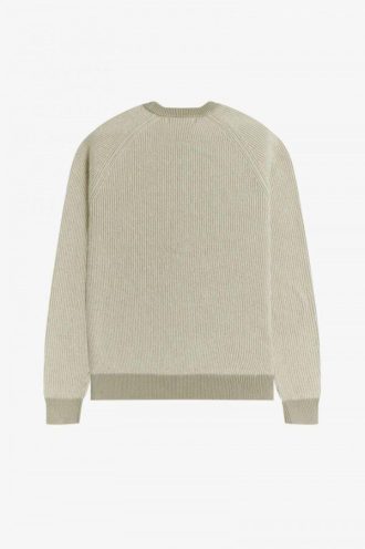 Pull côtelé en mélange d&rsquo;alpaga