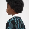 Pull à damier pour femme
