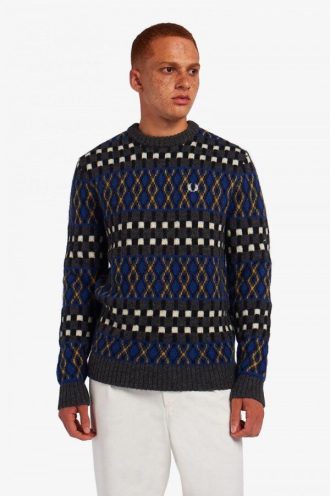 Pull en laine britannique Fair Isle