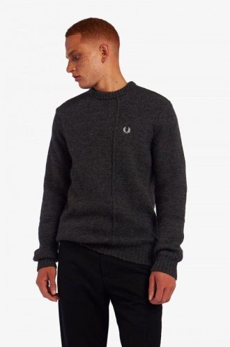 Pull en laine britannique à panneaux