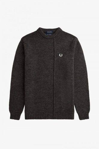Pull en laine britannique à panneaux