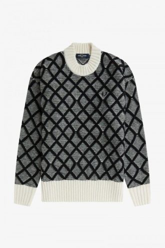 Pull en maille monochrome texturé