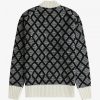 Pull en maille monochrome texturé