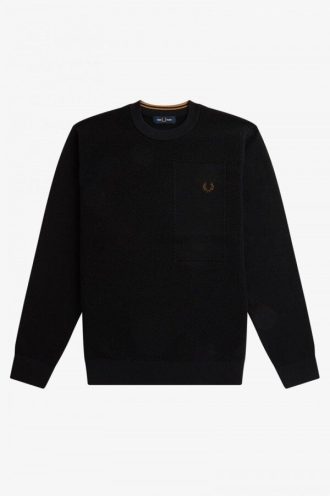 Pull en maille mérinos texturée