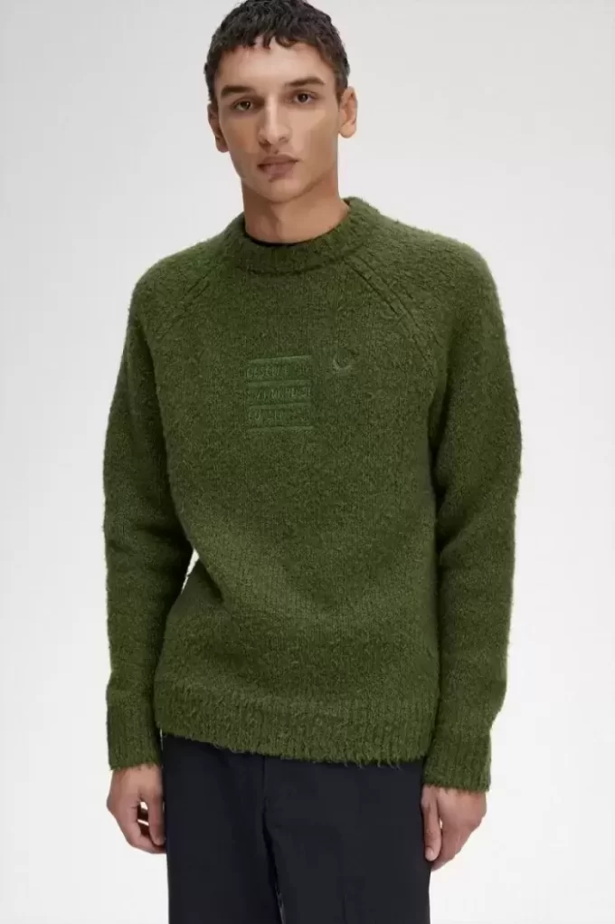 Pull en maille texturée pour homme