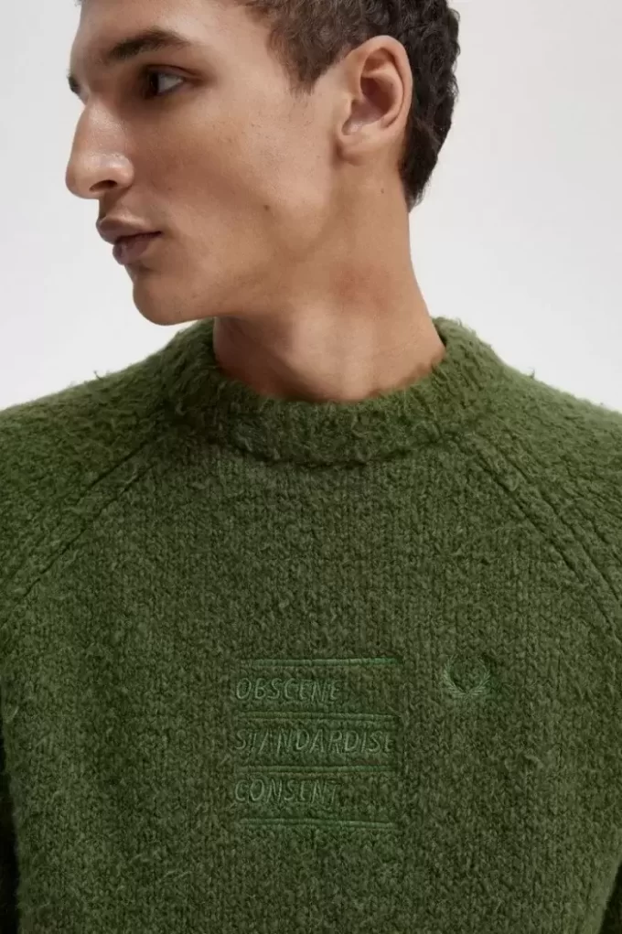 Pull en maille texturée pour homme