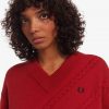 Pull en maille torsadée à ourlet fendu