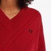Pull en maille torsadée à ourlet fendu