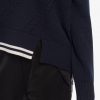 Pull en maille torsadée à ourlet fendu