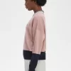 Pull femme à blocs de couleurs