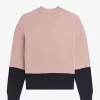 Pull femme à blocs de couleurs