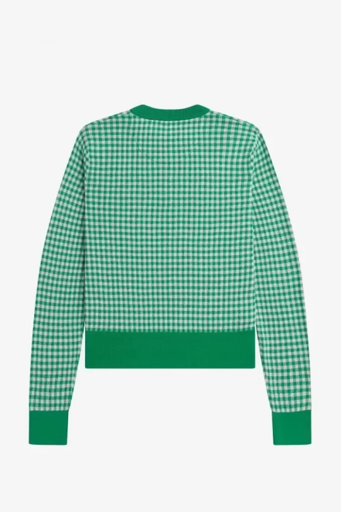 Pull femme à carreaux vichy