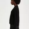 Pull femme en chenille quadrillée