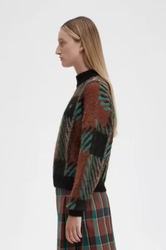 Pull femme Glitch Tartan
