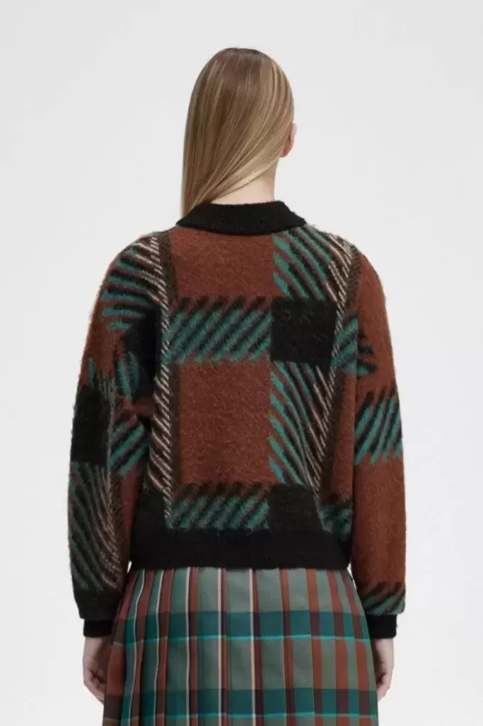 Pull femme Glitch Tartan