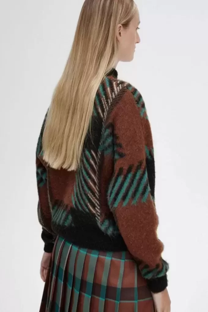 Pull femme Glitch Tartan