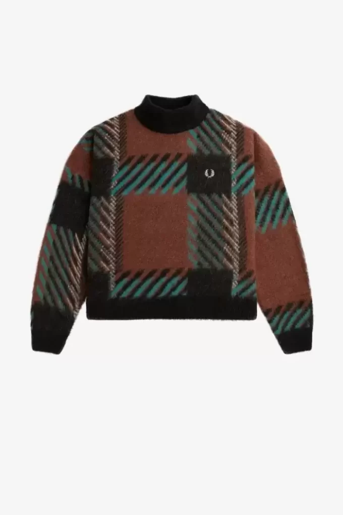 Pull femme Glitch Tartan