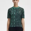 Pull femme à imprimé serpent