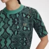 Pull femme à imprimé serpent