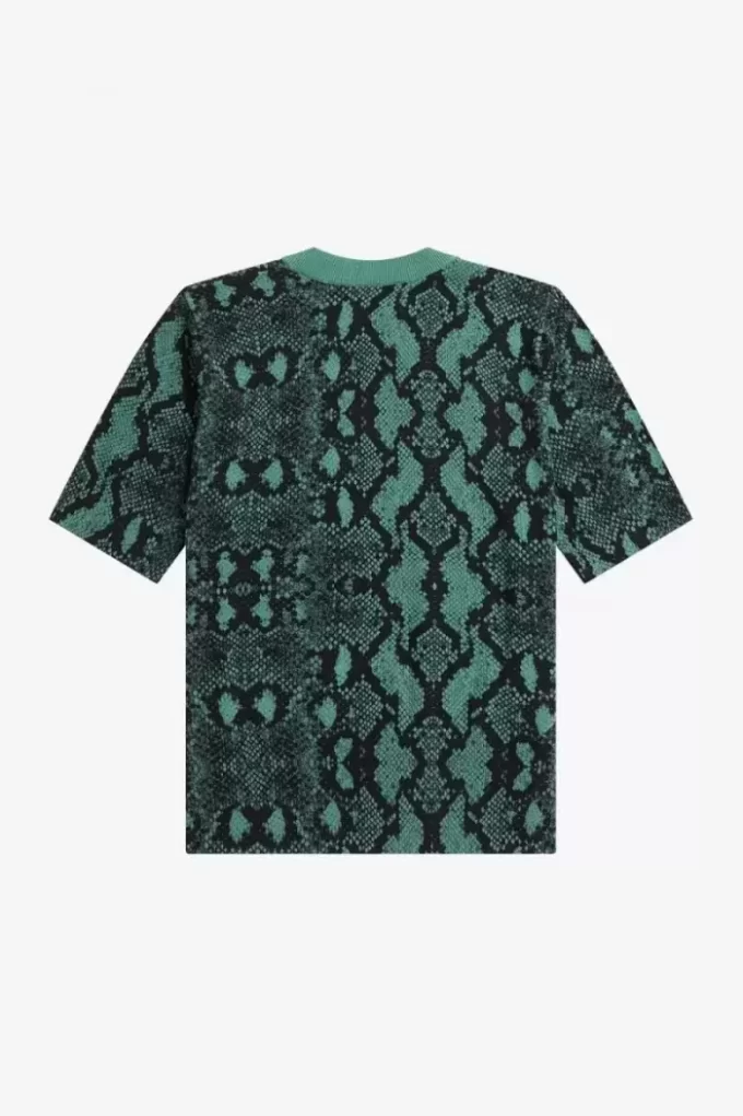 Pull femme à imprimé serpent