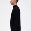 Pull homme à demi-zip et point gaufré