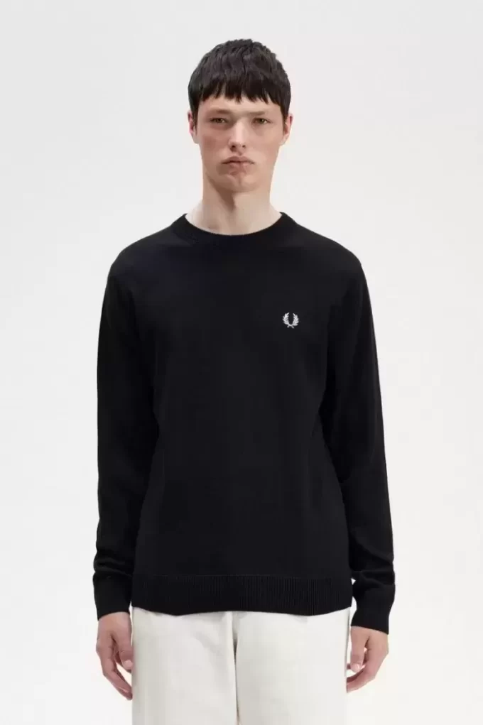 Pull homme à motif couronne de laurier graphique