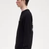 Pull homme à motif couronne de laurier graphique