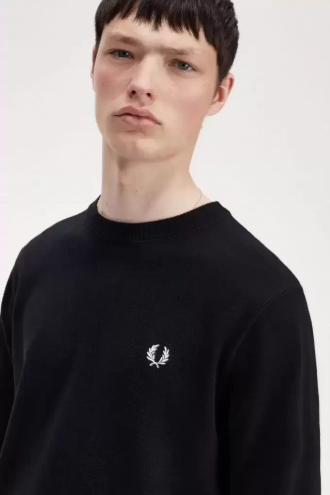 Pull homme à motif couronne de laurier graphique