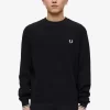 Pull homme à point gaufré