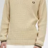 Pull homme à point gaufré