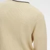 Pull homme à point gaufré