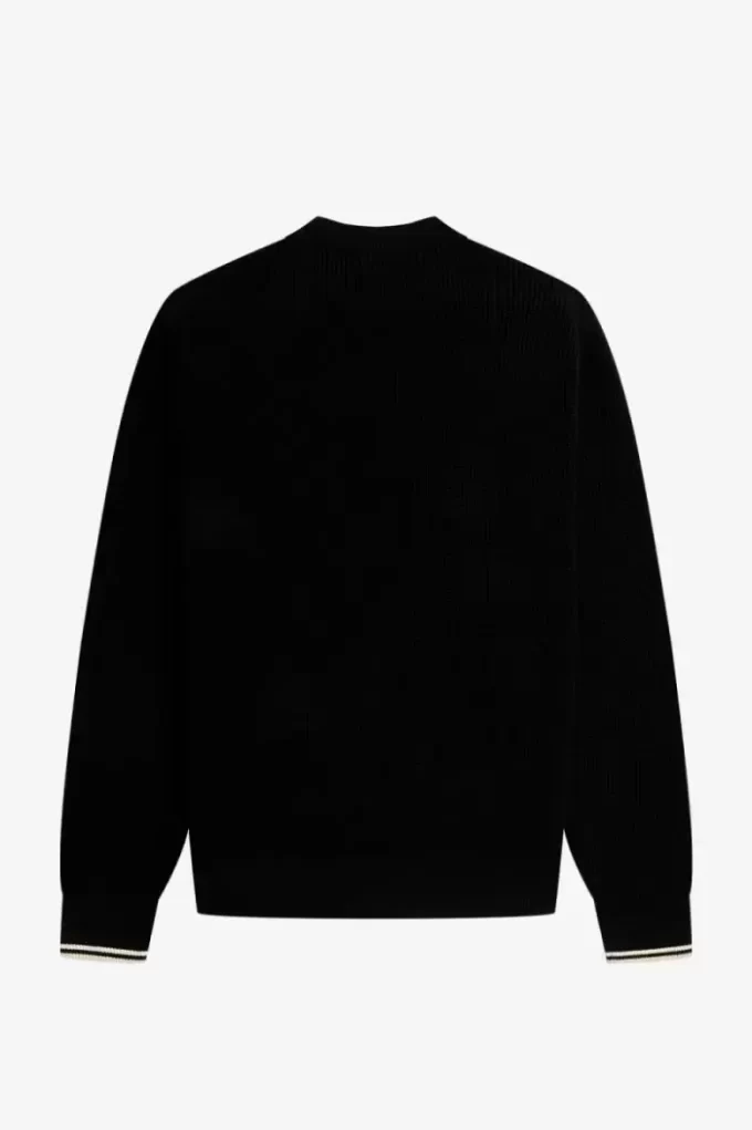 Pull homme à point gaufré