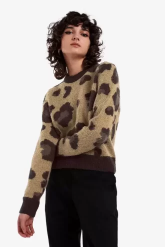 Pull léopard pour femme
