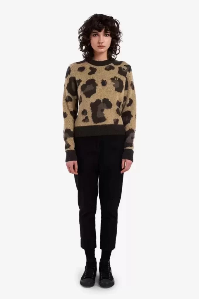 Pull léopard pour femme
