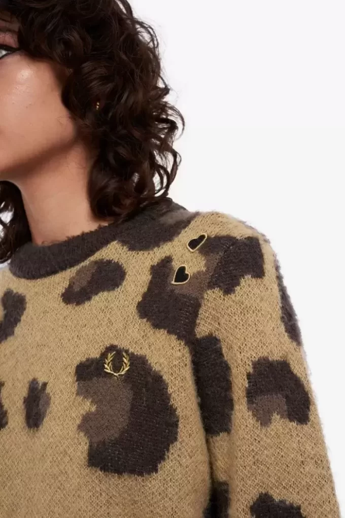 Pull léopard pour femme