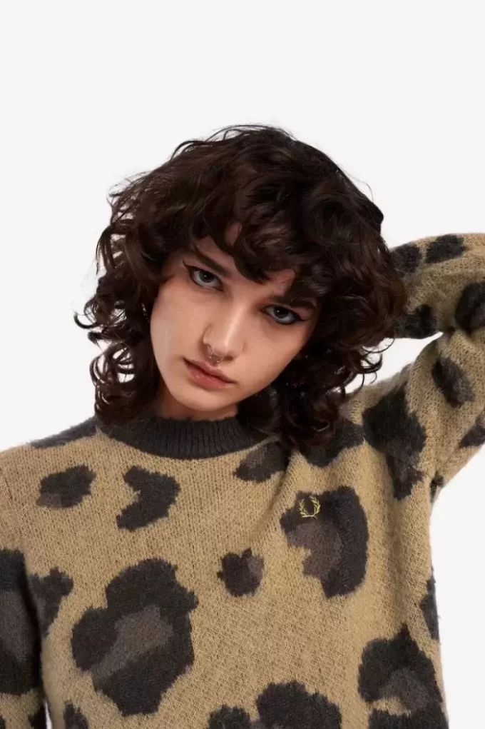 Pull léopard pour femme