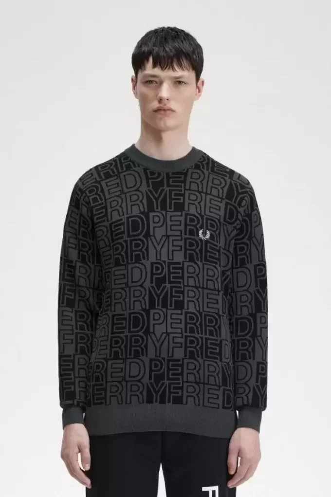 Pull à motif graphique pour homme