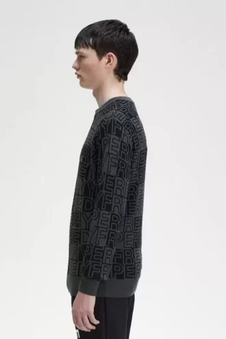 Pull à motif graphique pour homme