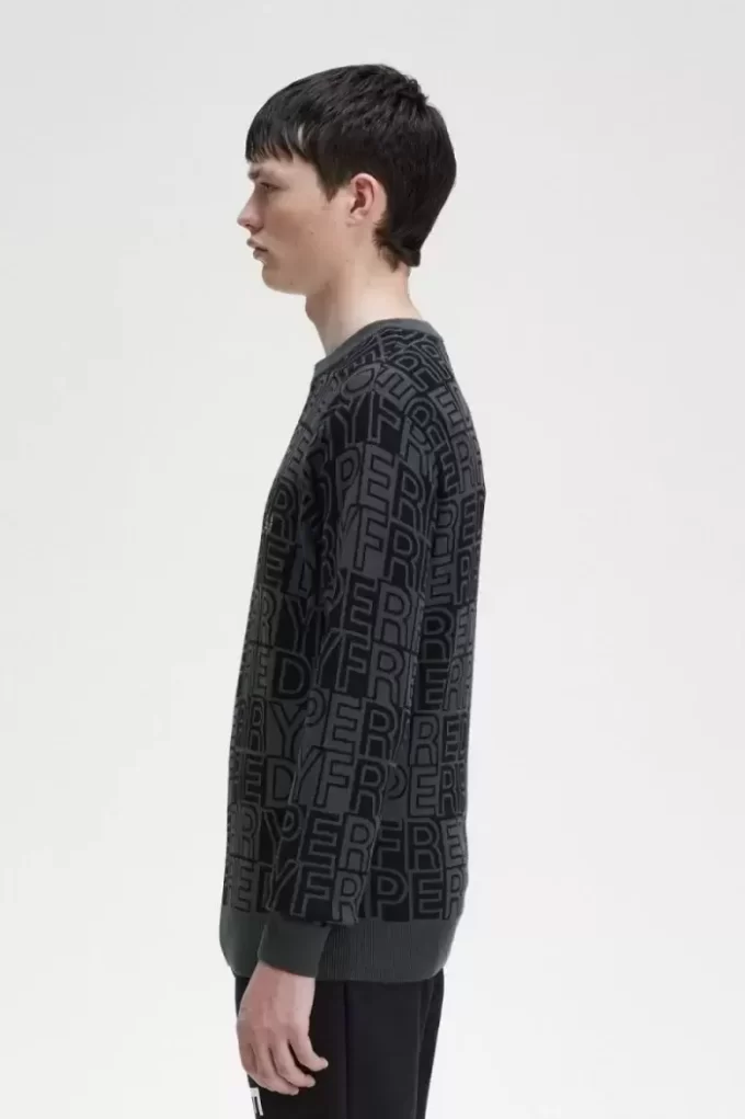 Pull à motif graphique pour homme