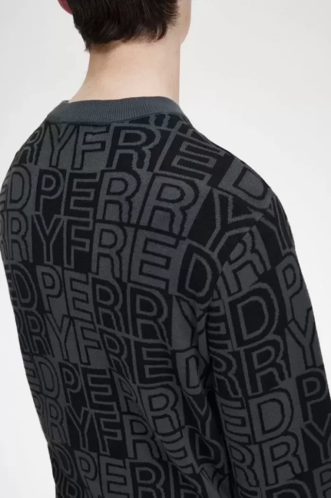 Pull à motif graphique pour homme