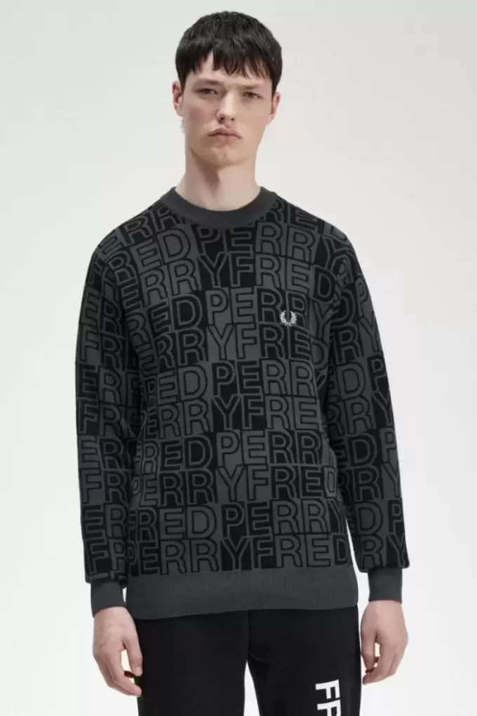 Pull à motif graphique pour homme