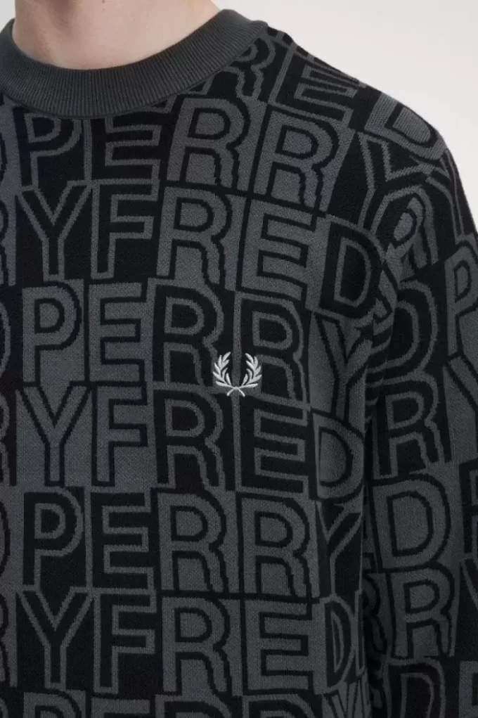Pull à motif graphique pour homme