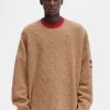 Pull oversize pour homme avec patch