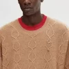Pull oversize pour homme avec patch