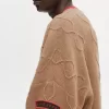 Pull oversize pour homme avec patch