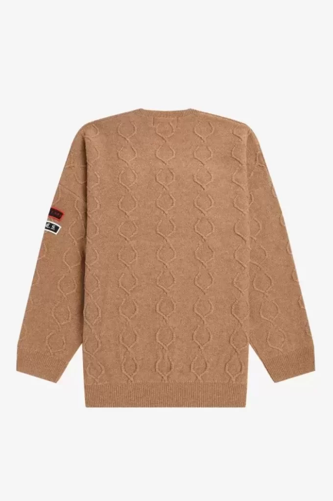 Pull oversize pour homme avec patch