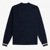Pull ras du cou à pointes en tricot