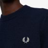 Pull ras du cou à pointes en tricot