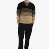 Pull rayé en laine d&rsquo;agneau pour homme